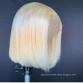 613 Blonde Bob Brazilian Virgin Human Hair, Lace Front Wig With Baby Hair, Pre Plucked 613 Short Bob Wigs